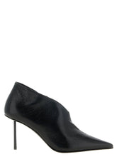 LE SILLA Black Nubuc Leather Ankle Boots