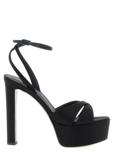LE SILLA Black Viscose Stiletto Heel Sandals - EU40/US10