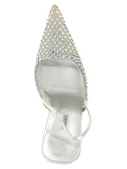 LE SILLA Silver Polyester High Heel Pumps