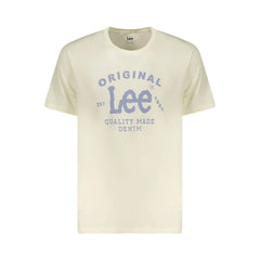 Lee Beige Cotton Men T-Shirt - T-Shirts
