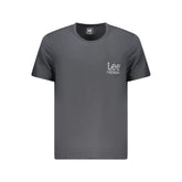 Lee Black Cotton Men T-Shirt - S