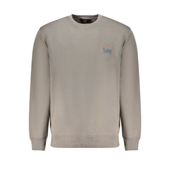 Lee Gray Cotton Men Sweater - Sweatshirts