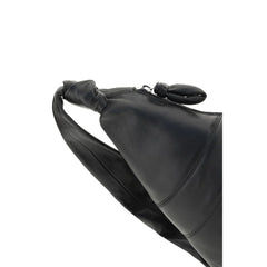 Lemaire Black Calf Leather Bos Taurus Shoulder Bag
