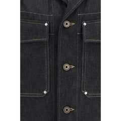Lemaire Black Cotton Denim Jacket - IT48 | M