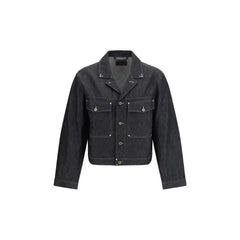 Lemaire Black Cotton Denim Jacket - IT48 | M