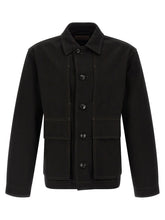 Lemaire Black Cotton Denim Jacket - XL