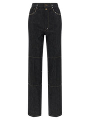 Lemaire Black Cotton High-Waisted Jean