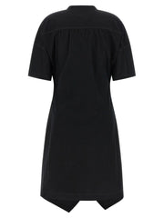 Lemaire Black Cotton Midi Dress