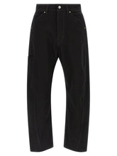 Lemaire Black Cotton Relaxed Fit Jeans