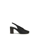 Lemaire Brown Calf Leather Bos Taurus Platform Pumps - EU39/US9