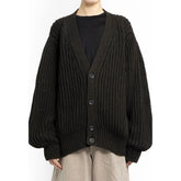 Lemaire Brown Cotton Cardigan - S