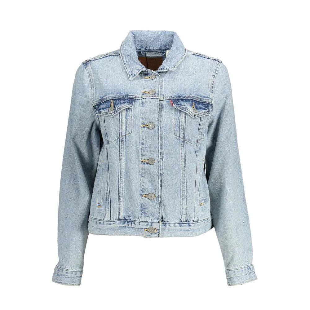 Levi’s Light Blue Cotton Women Jacket - Trucker Jackets