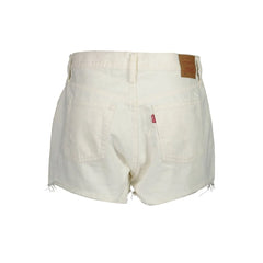 Levi’s White Cotton Women’s Jean - Denim Shorts