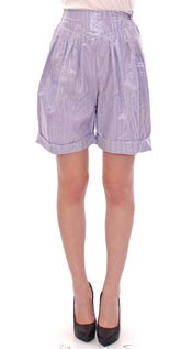 Licia Florio Purple Above-Knee Wrap Shorts - IT42|M - Shorts
