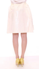 Licia Florio White Above-Knee Stretch Waist Strap Skirt - One Size - Skirts