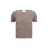 Lisa Yang Brown Cashmere T-Shirt