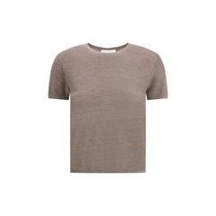 Lisa Yang Brown Cashmere T-Shirt