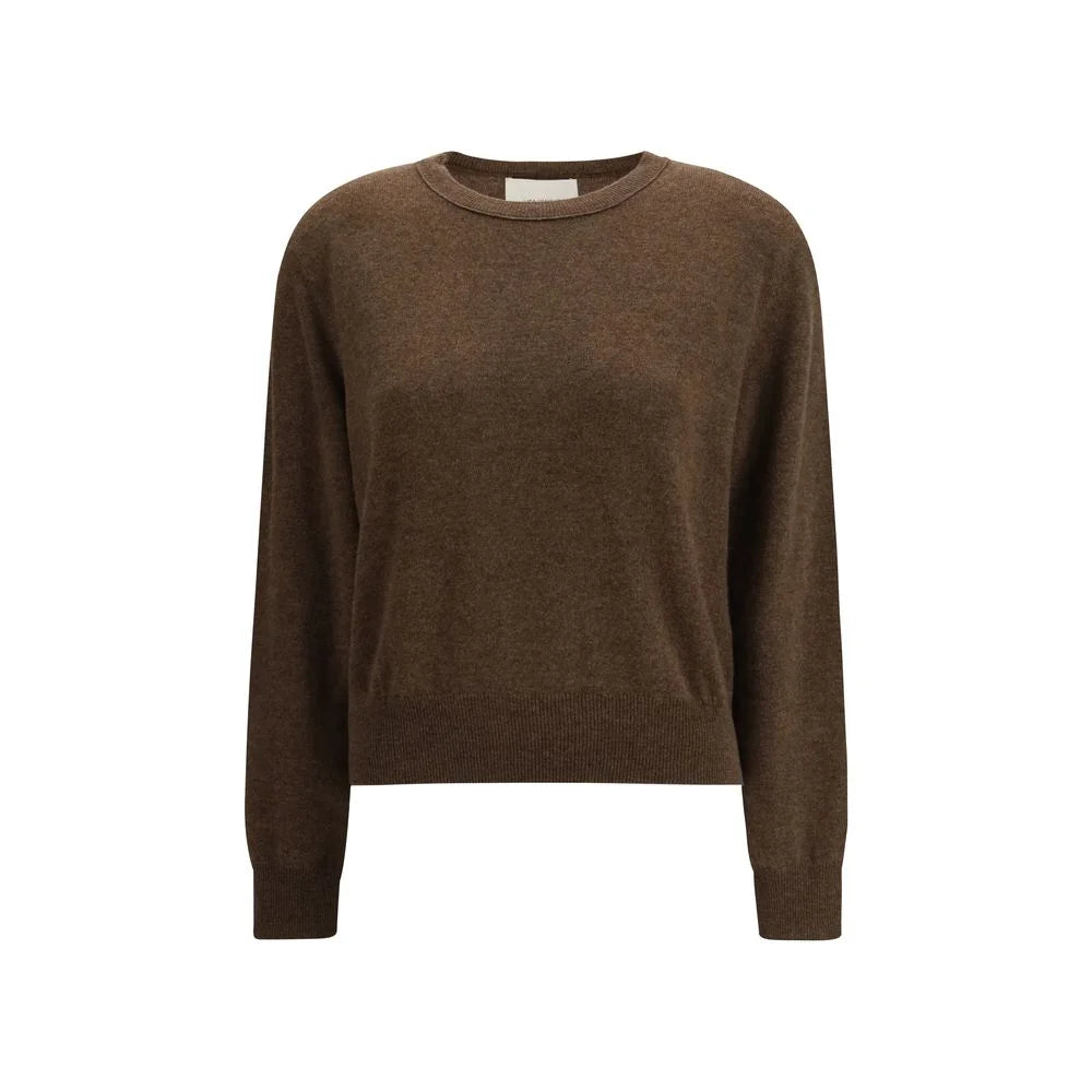 Lisa Yang Brown Fleece Wool Sweatshirt - 2