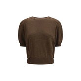 Lisa Yang Brown Fleece Wool T-Shirt