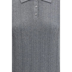 Lisa Yang Gray Cotton Dress Shirt