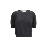 Lisa Yang Gray Fleece Wool T-Shirt