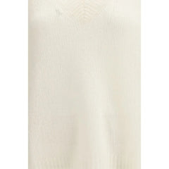 Lisa Yang White Cashmere Cashmere Sweater