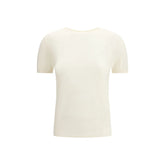 Lisa Yang White Cashmere T-Shirt