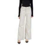 Liu Jo Beige Cotton Casual Pants - Trousers