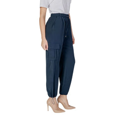 Liu Jo Blue Polyester Cargo Pants - IT38|XS