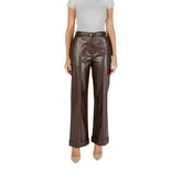 Liu Jo Brown Polyester Casual Pants - Trousers