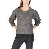 Liu Jo Gray Marabou Sweatshirt - Sweatshirts