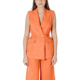 Liu Jo Orange Lyocell Waistcoat - IT40 | XS