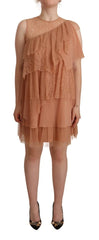 Liu Jo Pink Lace Sleeveless Mini Shift Layered Dress - IT42|M - Dresses