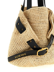 Loewe Beige Raffia Tote Bag