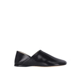 Loewe Black Lamb Leather Slip-On Loafers - EU37/US7