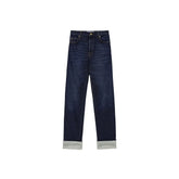 Loewe Blue Cotton Relaxed Fit Jeans