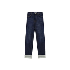 Loewe Blue Cotton Relaxed Fit Jeans