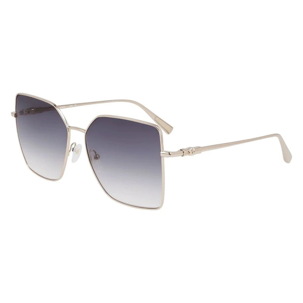 Longchamp Gold Metal Sunglasses