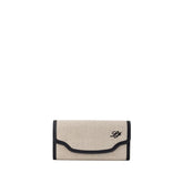 Loro Piana Beige Fabric And Leather Wallet - Wallets