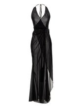 Louisa Ballou Black Silk Long Dress - S