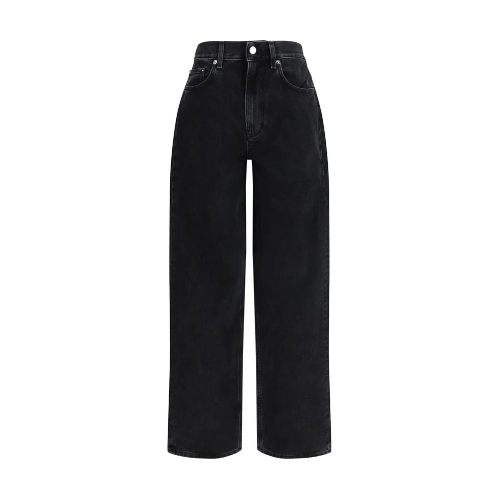 Loulou De Saison Gray Cotton Relaxed Fit Jeans