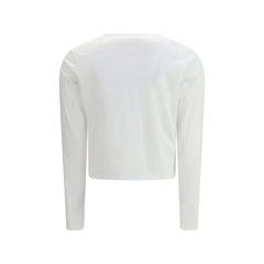 Loulou De Saison White Cotton Long Sleeve T-Shirt - XL