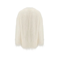 Loulou De Saison White Polyester Coat - S