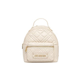 Love Moschino Beige Polyethylene Backpack