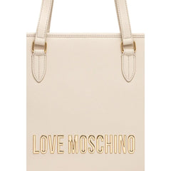 Love Moschino Beige Polyethylene Handbag