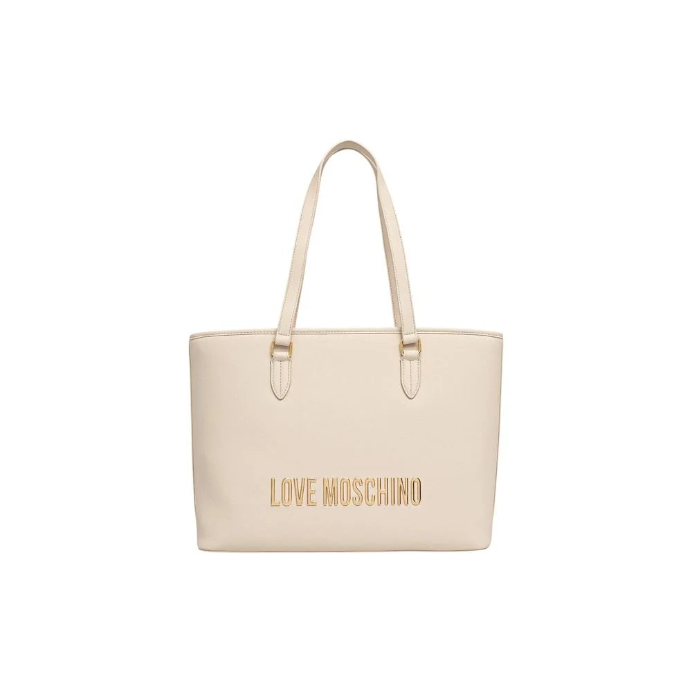 Love Moschino Beige Polyethylene Handbag