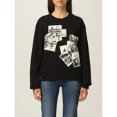 Love Moschino Black Cotton Women Sweater - Sweatshirts