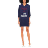 Love Moschino Blue Cotton Women Dress - IT44|L - Dresses