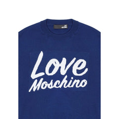Love Moschino Blue Wool Sweatshirt - 44 | M