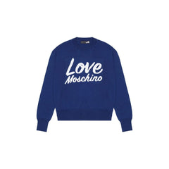 Love Moschino Blue Wool Sweatshirt - 44 | M